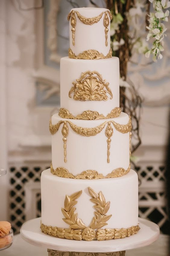Top 20 Luxury Vintage Baroque Wedding Cakes Roses Rings