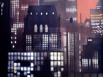 New York nuit- peinture-image: Th 112-libre de droit-studio bastille