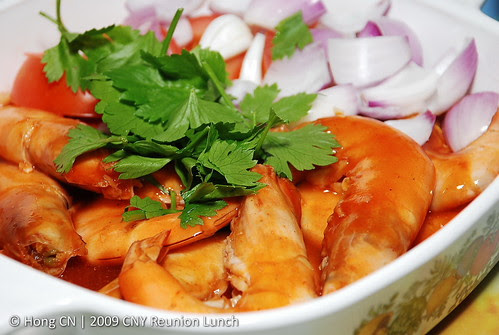 甜酸大虾 - Sweet-sour big prawns