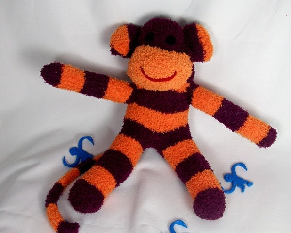 Stuffed animal sock monkey  Ready to ship