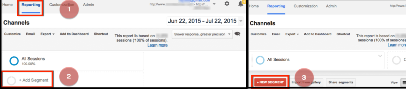custom segments and alerts for seo