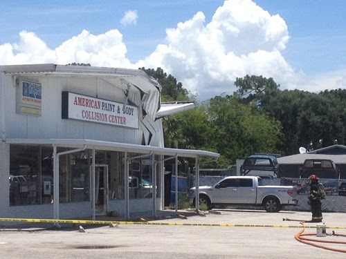 No One Was Seriously Injured When a Small Aircraft Hit This Shop, but The Irony Struck Just as Hard
