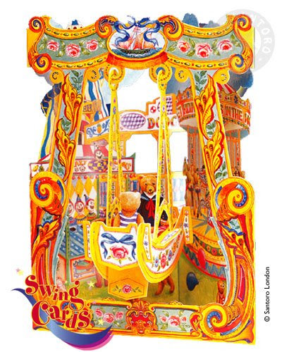 Santoro Graphics Swing Cards- Swing Bears on Boat - SC02