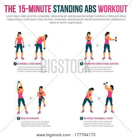 minute standing abs workout poster id