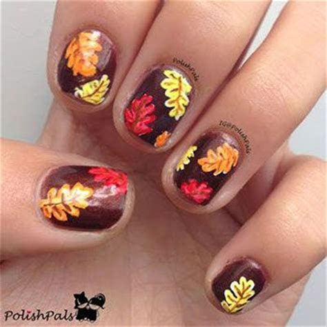 latest autumn fall nail art design ideas