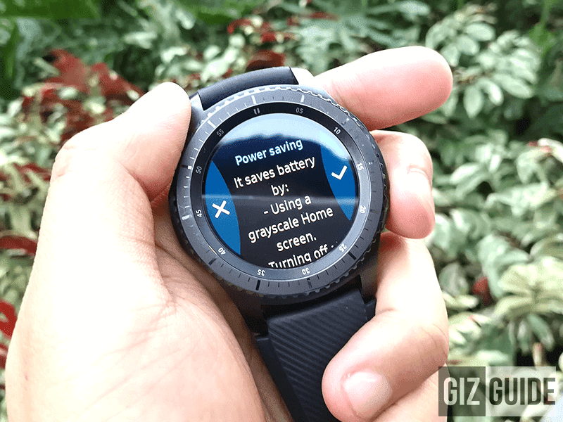 Enter power saving mode