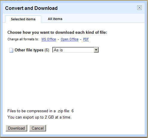 从Google Docs下载任意格式文档的方法