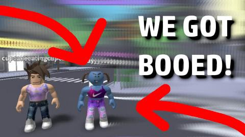 Roblox Dance Off Challenge Funny We Got Booed Hideouttv - roblox live funneh get robuxworld