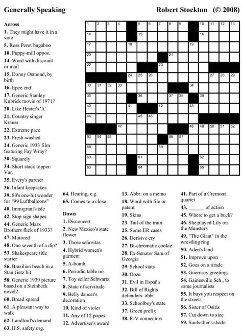  free printable crossword puzzles medium difficulty free printable
