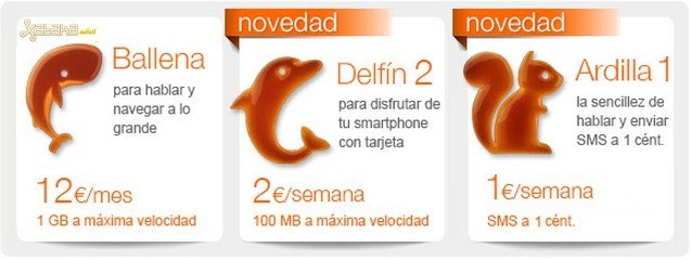 Tarifas orange prepago