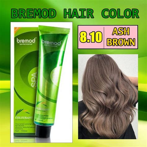 Ash brown hair color non bleach | bremod premium | regh cunanan. bremod 810 ash brown hair color set with oxidizingdeveloping
