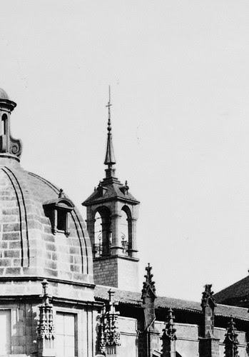 Torre del Reloj de la Catedral de Toledo. Foto Jean Laurent (detalle)