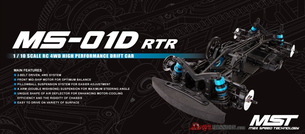 Mst Ms 01d Rtr Rc Drift Chassis Your Home For Rc Drifting