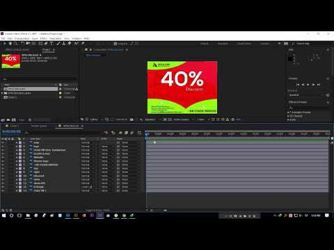 How to input Photoshop Psd File in After Effects with Animation