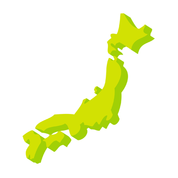 デフォルメした日本地図イラスト3d立体 Free Illustration Japan