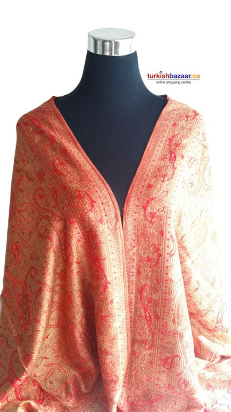 turkish ottoman design pashmina shawl osmanli motifli
