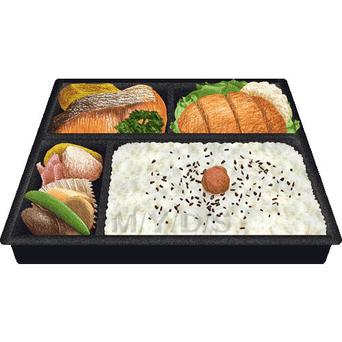 幕の内弁当のイラスト 条件付フリー素材集