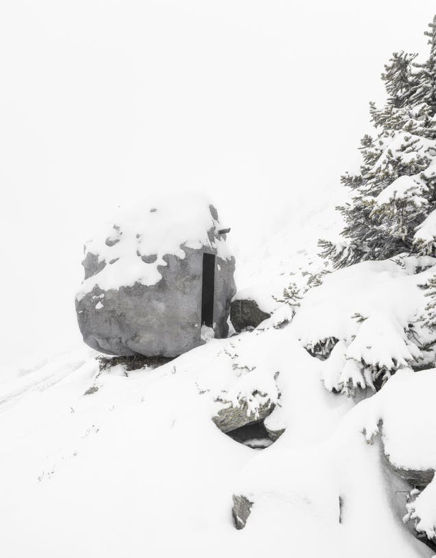 This Fake Boulder In the Alps Is Actually a Tiny, Perfect Cabin
