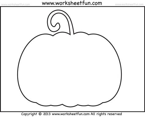Both detailed pumpkin shapes and pumpkin outline stencils. free pumpkin template printable the little frugal house pumpkin free