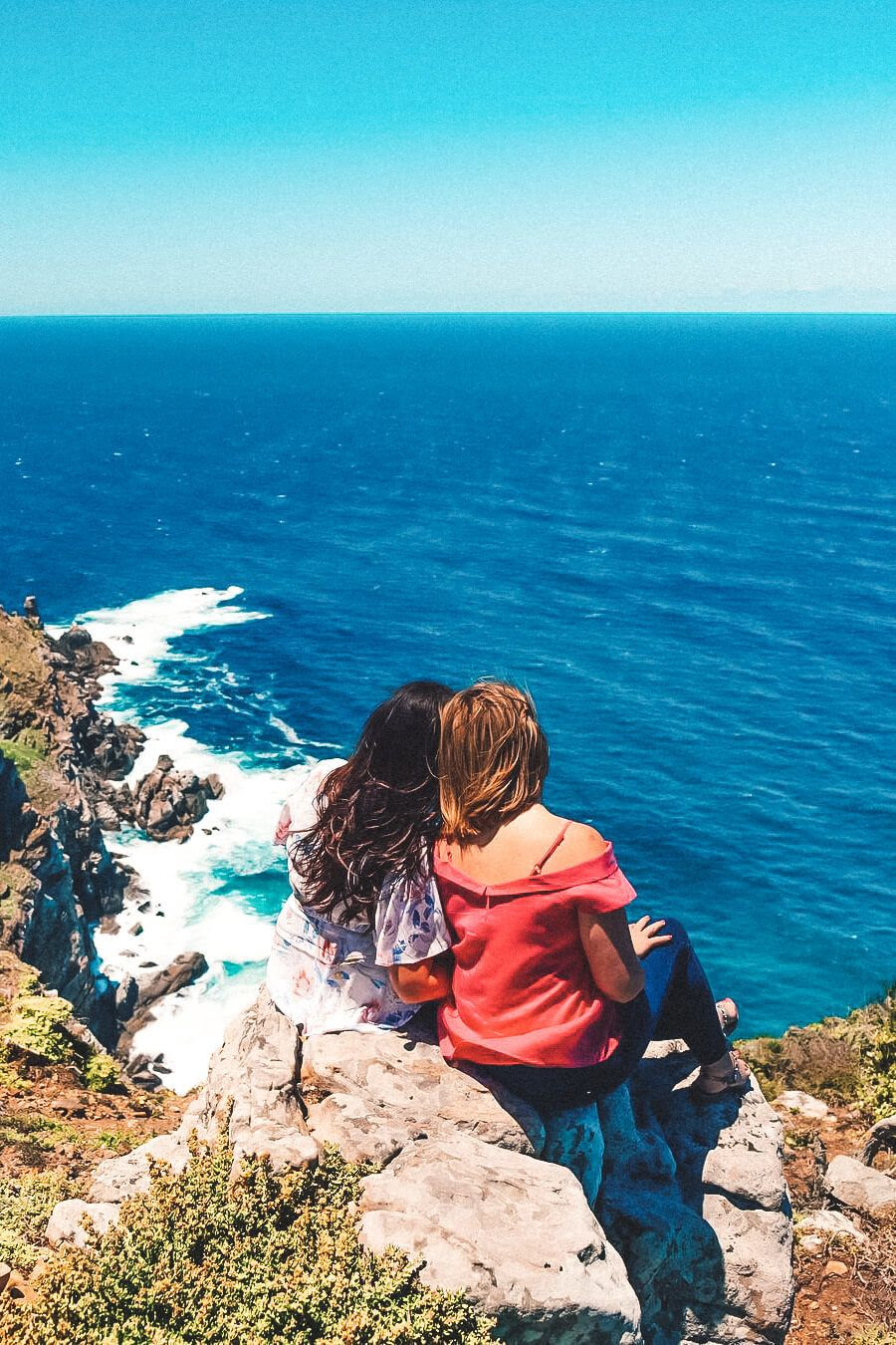 Sisters on Cape Point, South Africa