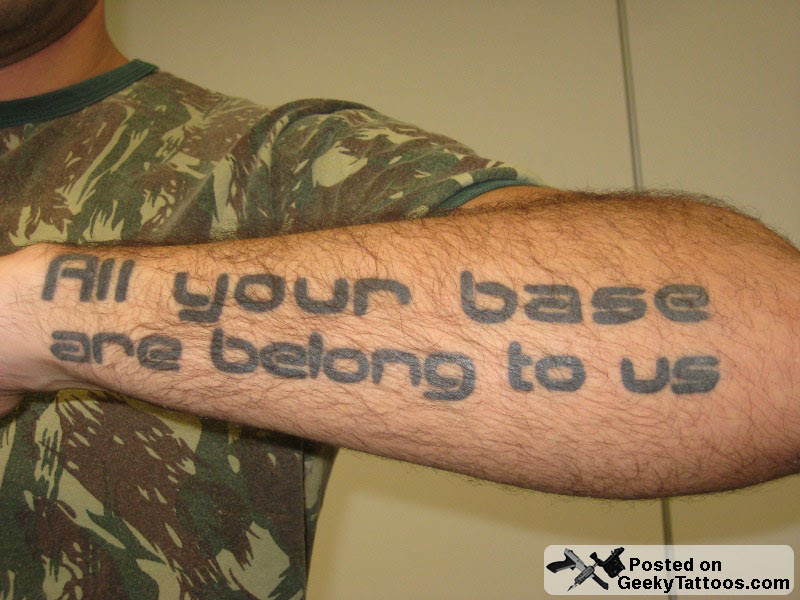 Tattoos For Brothers. Are Belong to Us Tattoo