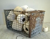 Vintage Wire Gym Locker Basket