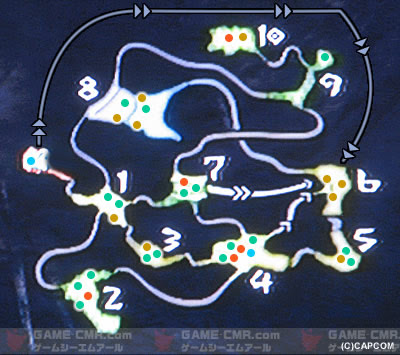 水没林 マップ Mh3g攻略 モンスターハンター3g攻略 Game Cmr Com