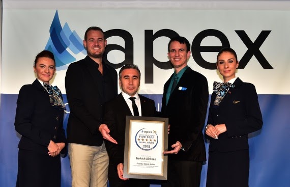 Turkish Airlines Awarded “Five-Star Global Airline” in APEX Official Airline Ratings