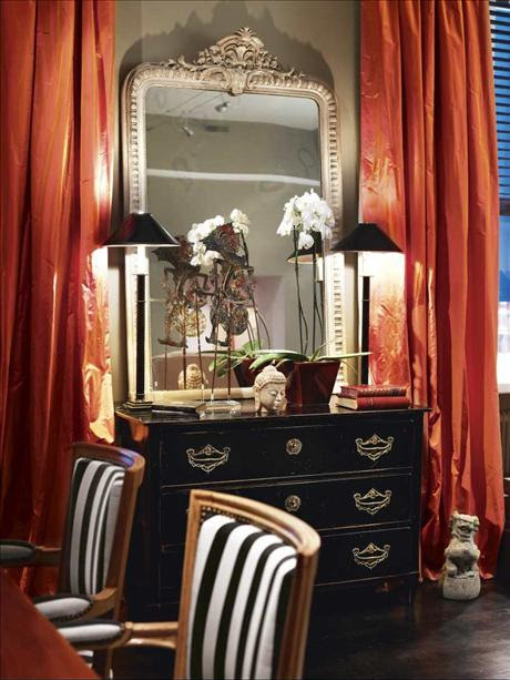 Decorating With Black and Orange - Places in the Home