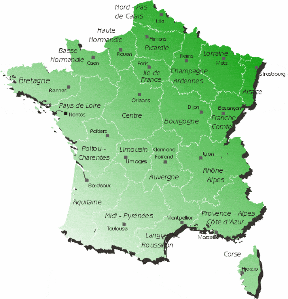La Cartina Della Francia