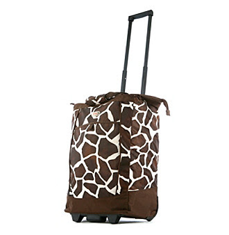 Olympia Giraffe Rolling Shopper Tote