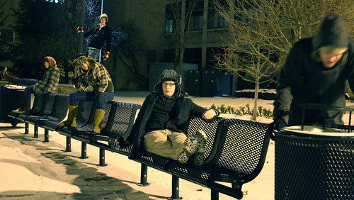 puke on bench