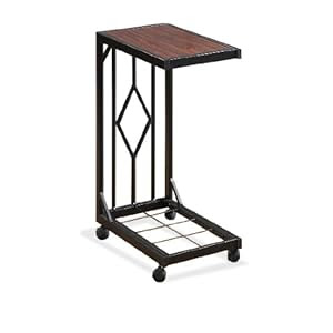 Amazon.com - Espresso Wood Veneer Tv Dinner Snack Tea Tray Table