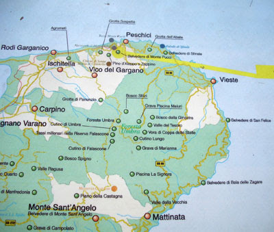 San Menaio Cartina