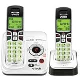 Vtech DECT 6.0 Expandable 2-Handset Cordless Phone System with Digital Answering Device and Caller ID (CS6229-2)