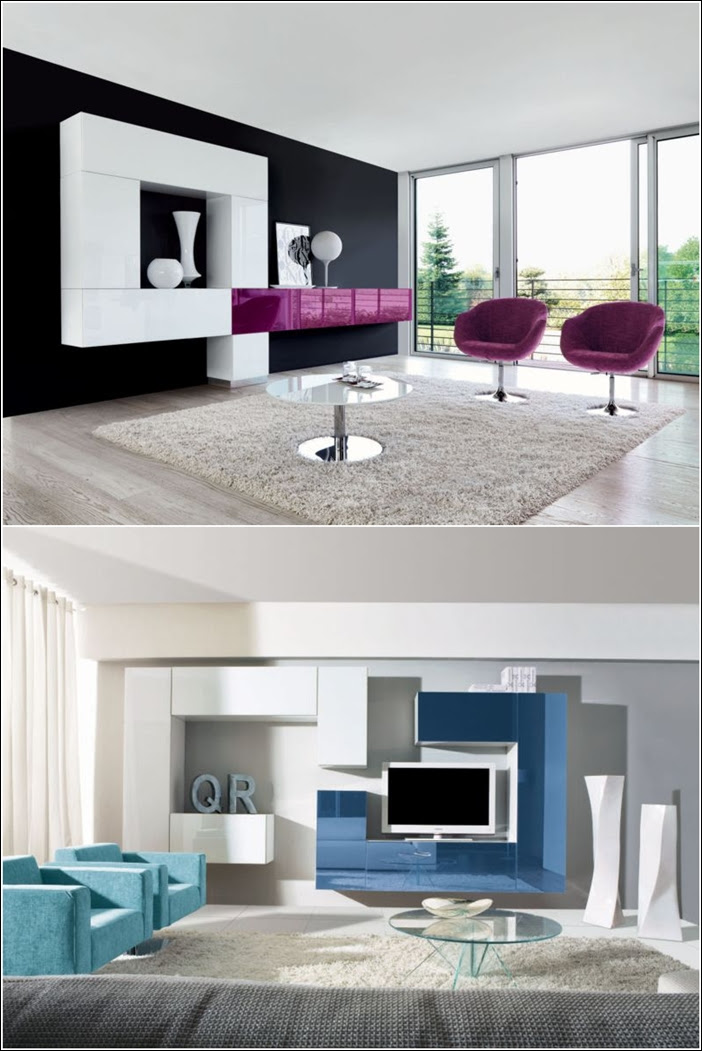 Contemporary Wall Units for Your Living Area!