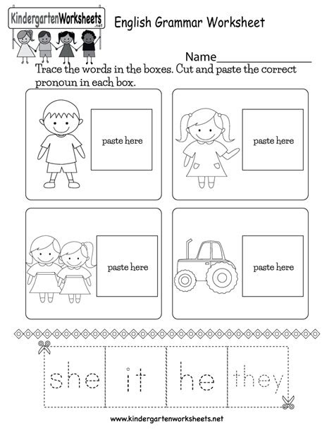 Teaching children to read is an important skill they'll use for the rest of their lives. free printable english grammar worksheet for kindergarten