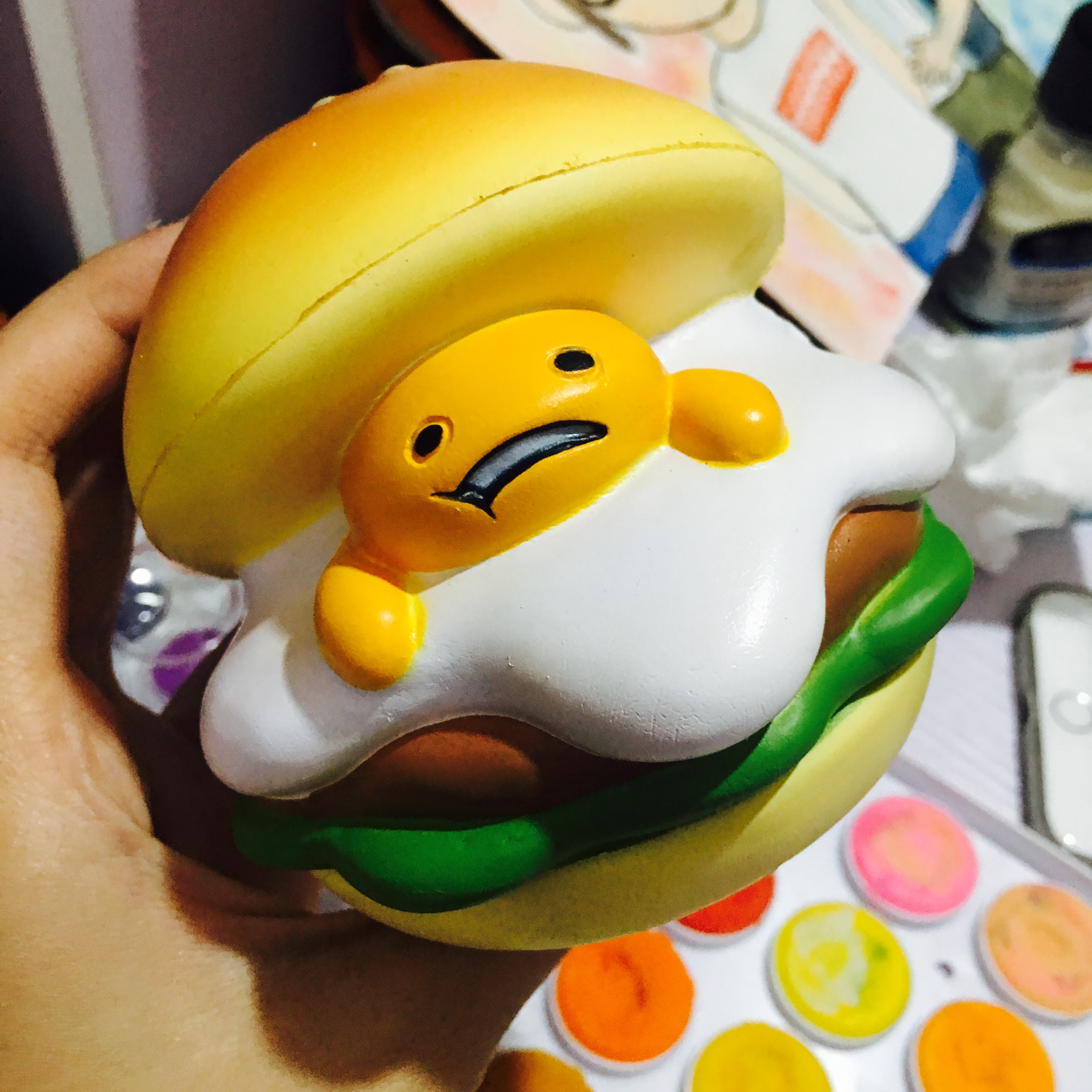  SquishyStuff Slow  Rising  Rare Gudetama Burger 