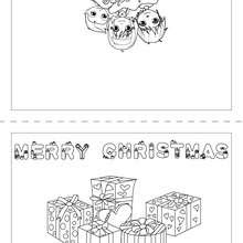 Coloriages Joyeux Noel Anglais Carte A Imprimer Fr Hellokids Com