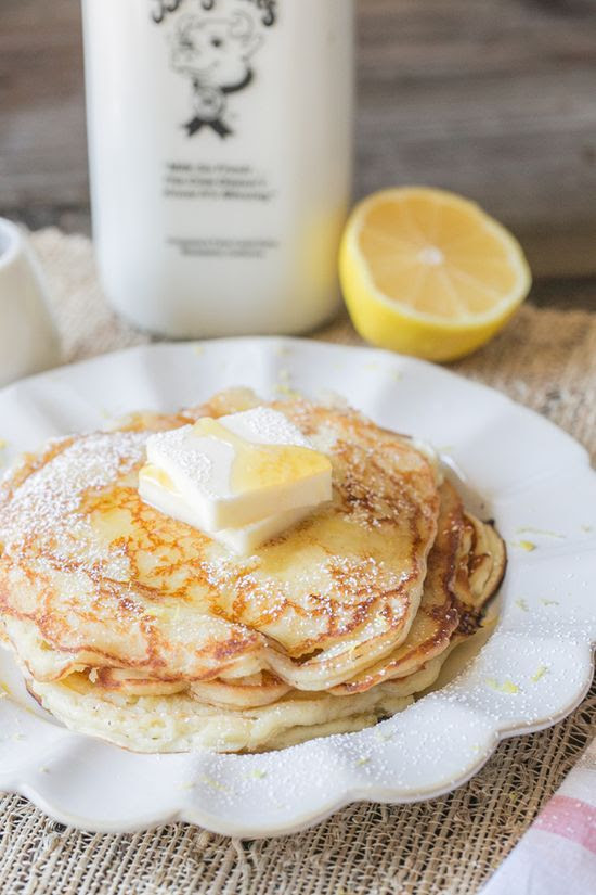 Lemon ricotta pancakes