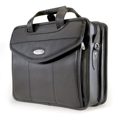 Mobile Edge Premium Leather V-Load Briefcase 2.0 for Laptops (MEVLLP)