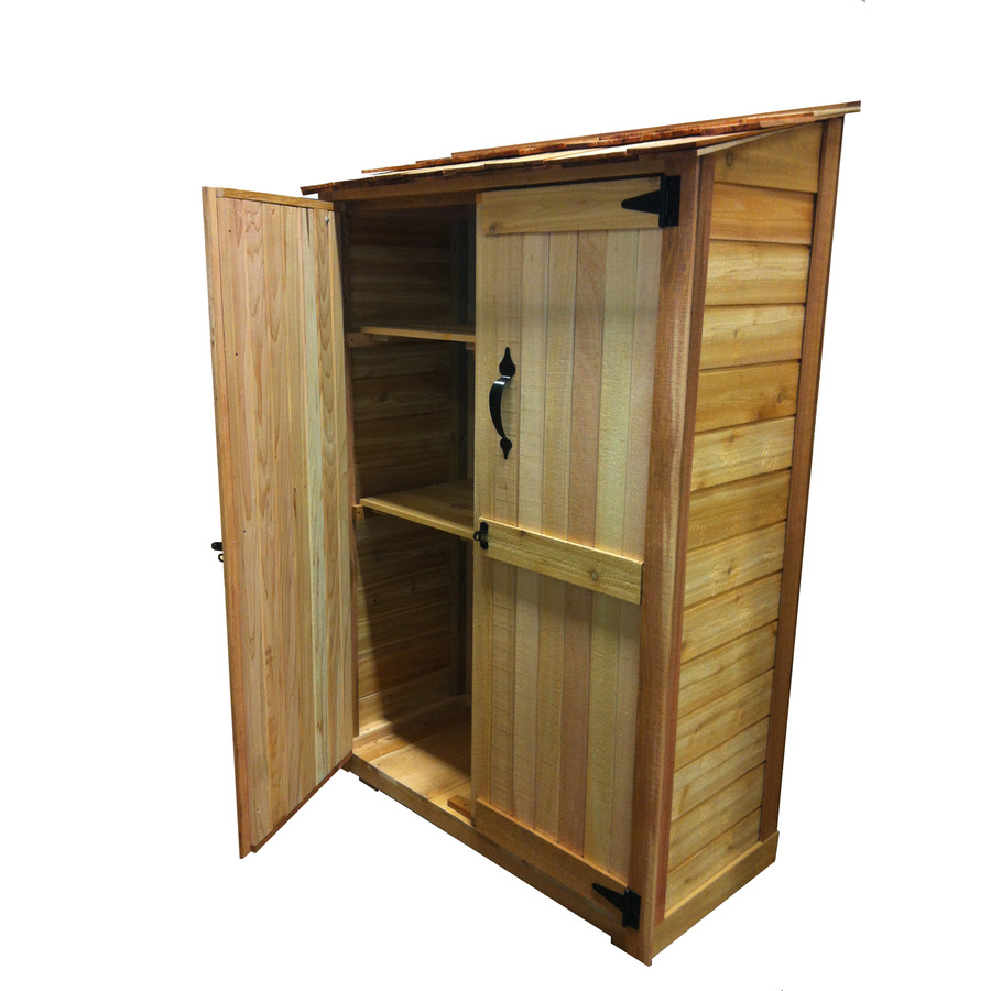 Shop Outdoor Living Today Lean-to Cedar Wood Storage Shed (Common: 4 
