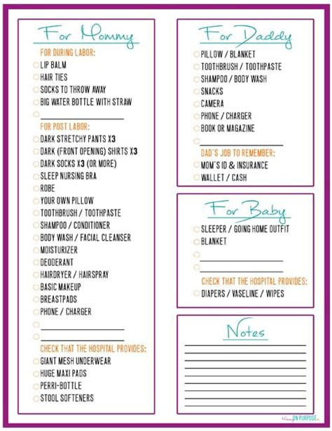 hospital bag checklist labor stuff youll