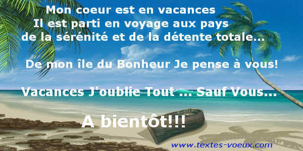 Textes Pour Carte Postale Sms Je Passe De Super Vacances