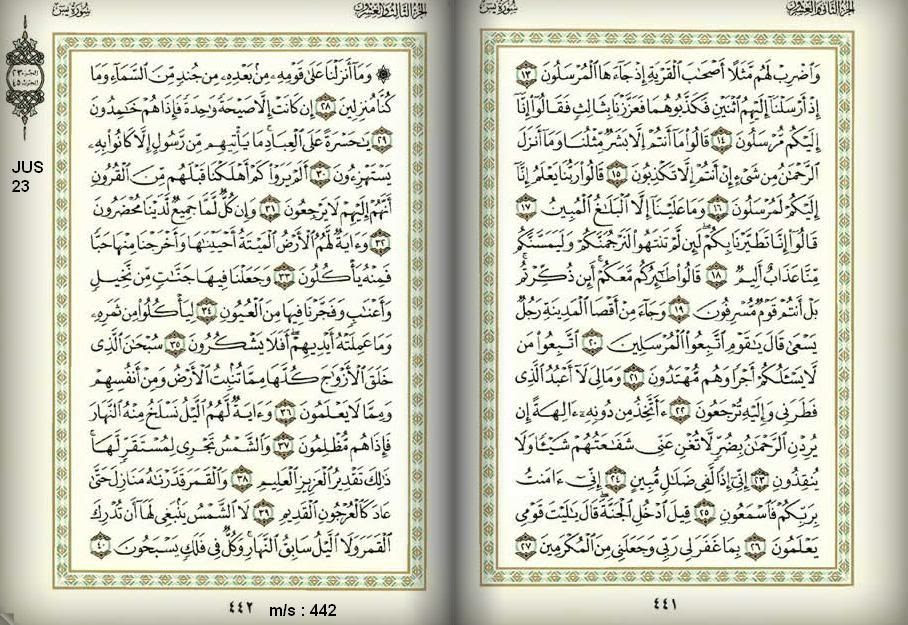 Muka Surat Juzuk Alquran