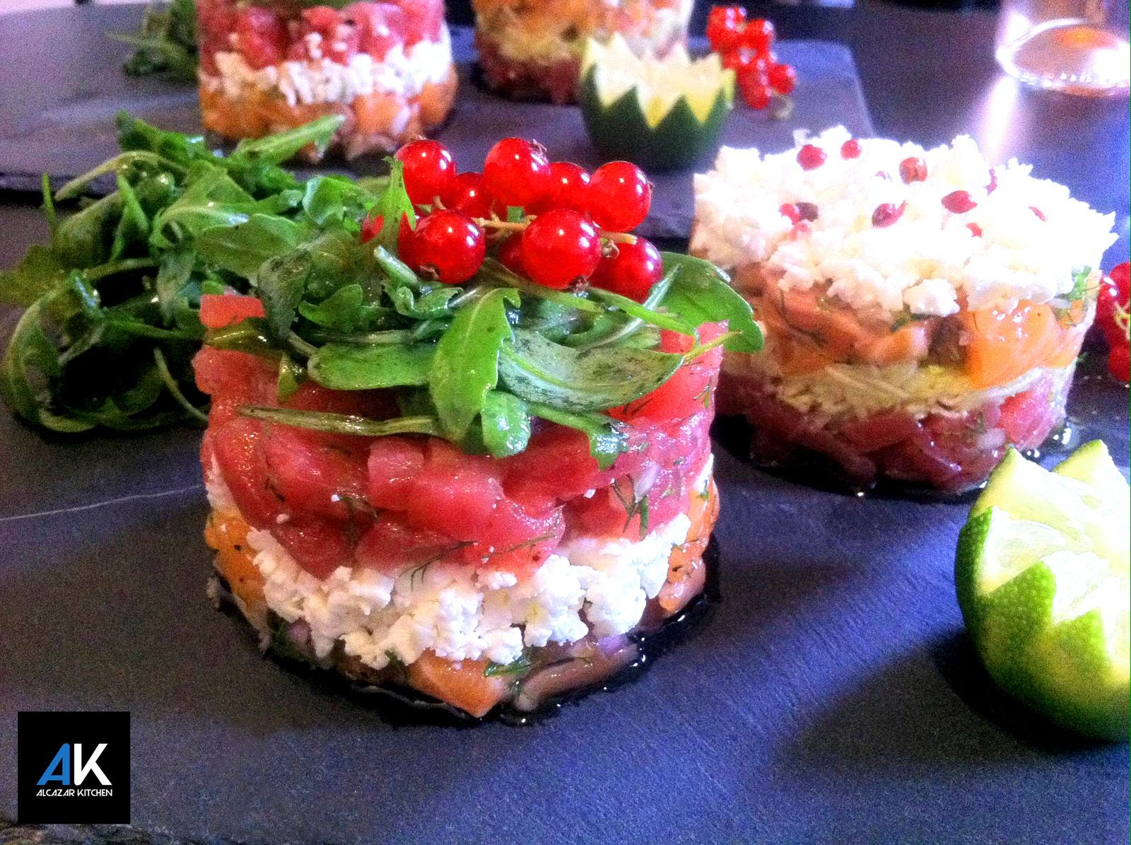 Duo De Tartares Saumon Et Thon Rouge Alcazar Kitchen