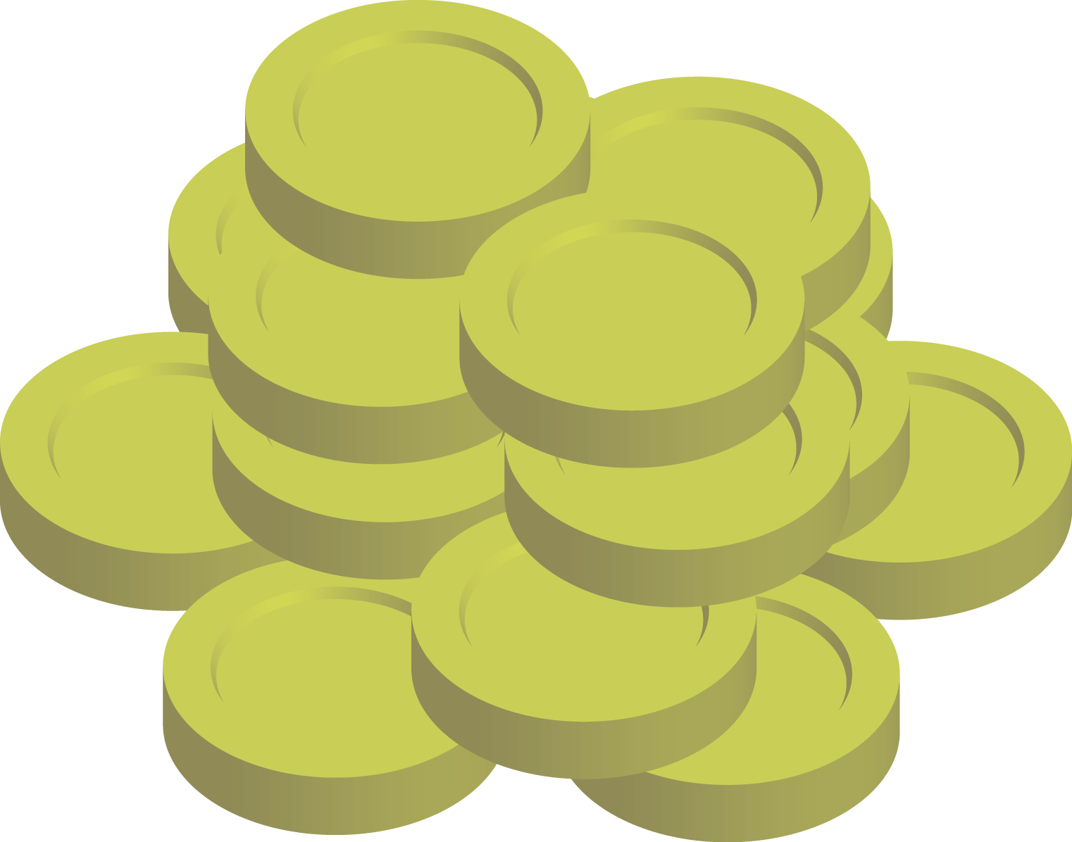 金貨コインイラスト 一枚 山盛り 可愛い無料イラスト素材集