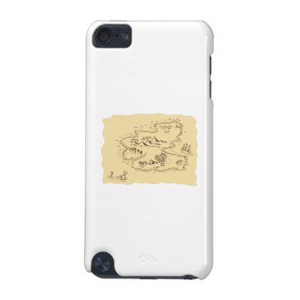 Pirate Treasure Map Sailing Ship Drawing iPod Touch 5G Case