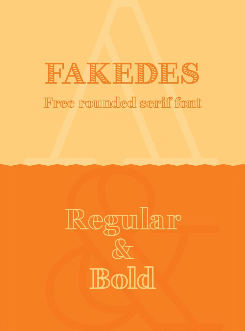 Daily Freebie: Fakedes - A Rounded Serif Font