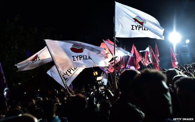 Greek Syriza supporters in May 2014